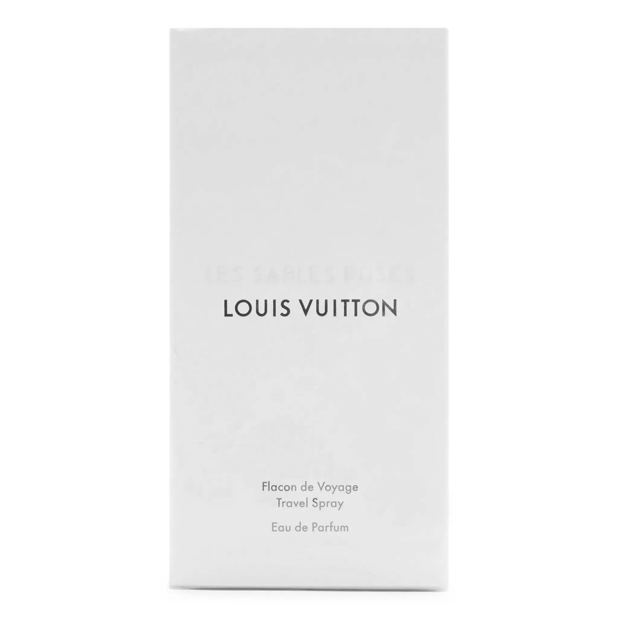 Box view of Louis Vuitton Les Sables Roses Travel Spray